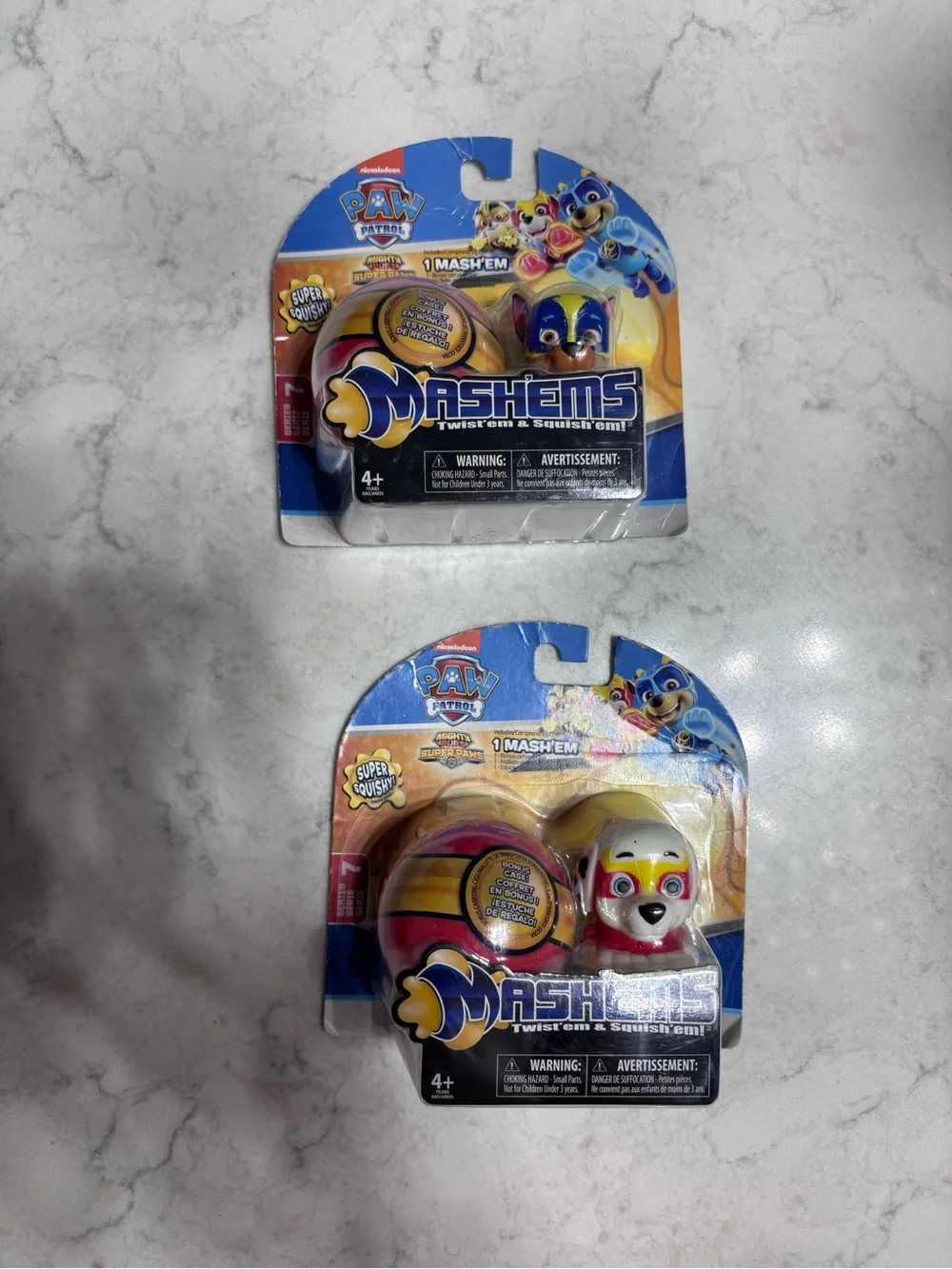 Paw Patrol Mashems Collectible Figure Duo - Marshall & Chase + Bonus Cases